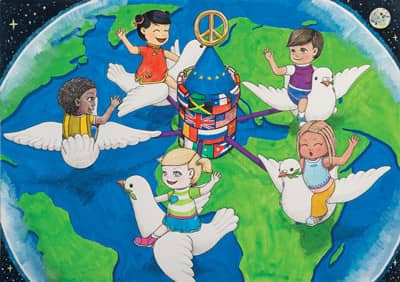 喜报 |深圳狮子会推荐的和平海报作品第六次获“国际佳作奖”